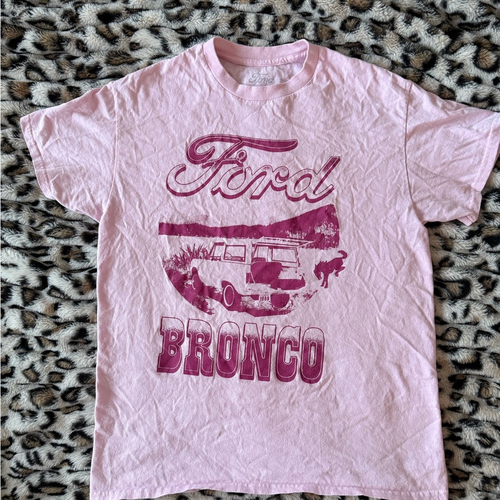 Ford Bronco Pink Graphic Tee